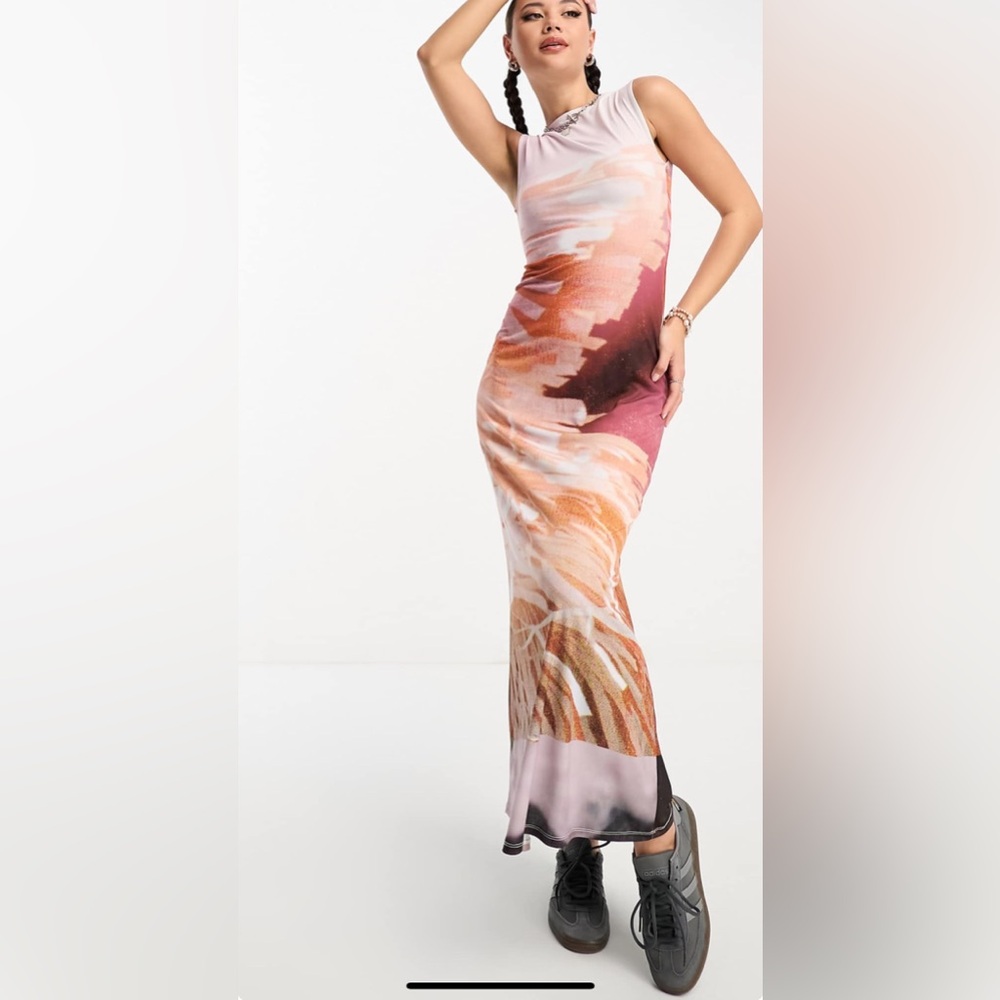 ASOS collusion tank Multicolor Maxi Dress
